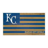 Kansas City Royals Sign Wood 9x17 Flag-0