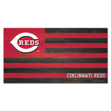 Cincinnati Reds Sign Wood 9x17 Flag-0