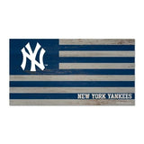 New York Yankees Sign Wood 9x17 Flag-0