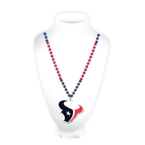 Houston Texans Beads with Medallion Mardi Gras Style-0