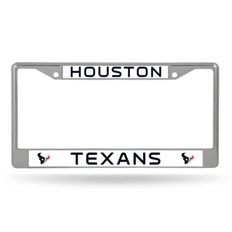 Houston Texans License Plate Frame Chrome-0