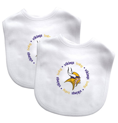 Minnesota Vikings Baby Bib 2 Pack-0