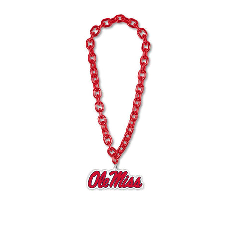 Mississippi Rebels Necklace Big Fan Chain-0