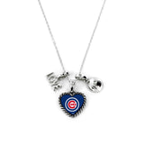 Chicago Cubs Necklace Charmed Sport Love Baseball-0