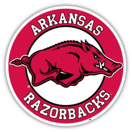 Arkansas Razorbacks Magnet Car Style 12 Inch-0