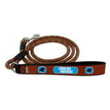 Carolina Panthers Pet Leash Leather Frozen Rope Football Size Medium CO-0