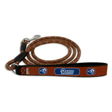 Los Angeles Rams Pet Leash Leather Frozen Rope Football Size Large CO-0