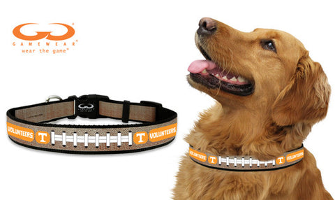 Tennessee Volunteers Classic Leather Medium Football Collar-0