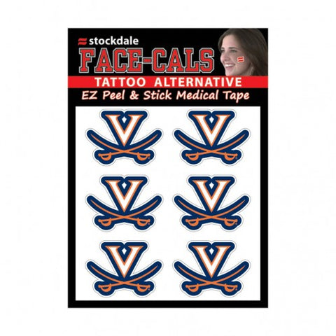 Virginia Cavaliers Tattoo Face Cals Special Order-0