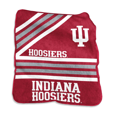 Indiana Hoosiers Blanket 50x60 Raschel Throw-0