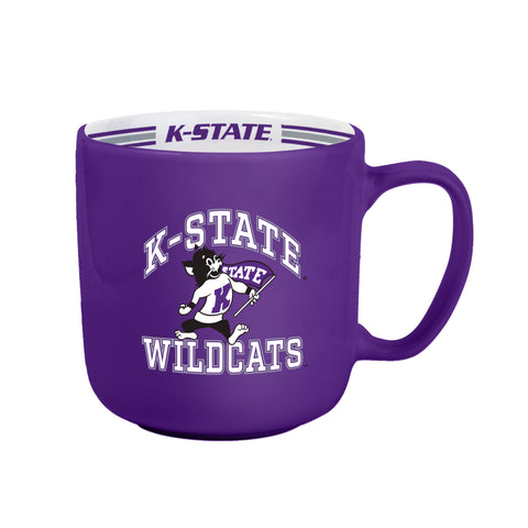 Kansas State Wildcats Coffee Mug 15oz Stripe Design-0