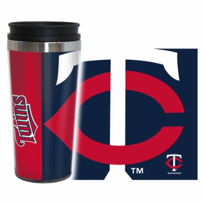 Minnesota Twins Travel Mug 14oz Full Wrap Style Hype Design-0