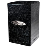 Satin Tower Deck Box - Glitter Black-0