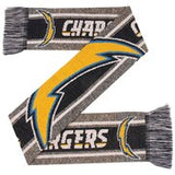 Los Angeles Chargers Scarf Big Logo Wordmark Gray-0