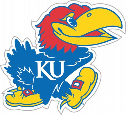 Kansas Jayhawks Magnet Car Style 12 Inch-0