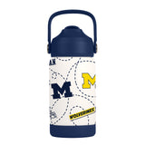 Michigan Wolverines Kids Bottle 12oz Stainless Steel Mascot-0