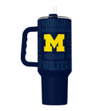 Michigan Wolverines Tumbler 40oz Powder Coat Replay-0
