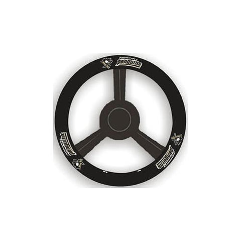 Pittsburgh Penguins Steering Wheel Cover Leather Alternate-0