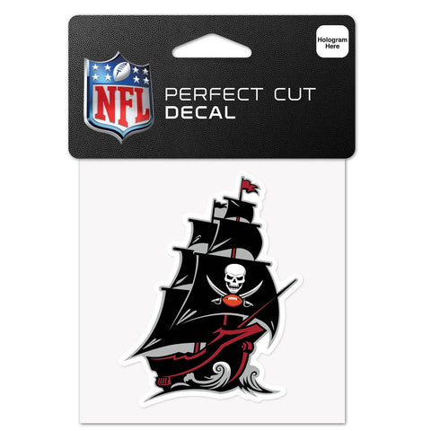 Tampa Bay Buccaneers Decal 4x4 Perfect Cut Color Secondary Logo - Special Order-0