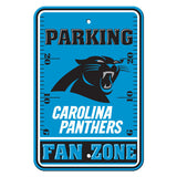 Carolina Panthers Sign 12x18 Plastic Fan Zone Parking Style-0