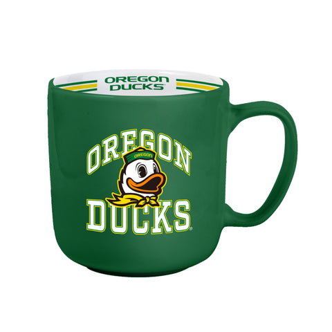 Oregon Ducks Coffee Mug 15oz Stripe Design-0