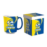 Los Angeles Rams Coffee Mug 14oz Ceramic with Matching Box-0
