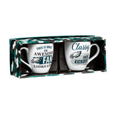 Philadelphia Eagles Coffee Mug 17oz Ceramic 2 Piece Set with Gift Box-1