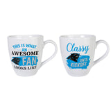 Carolina Panthers Coffee Mug 17oz Ceramic 2 Piece Set with Gift Box-0