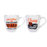 Chicago Bears Coffee Mug 17oz Ceramic 2 Piece Set with Gift Box-0