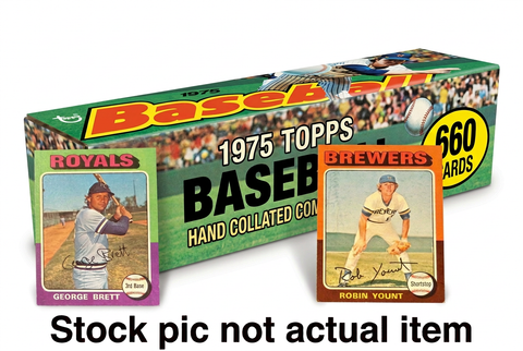 1975 baseball set with a shorter box and no brown bottom strip