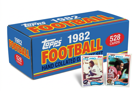 1982 Topps Football colorful hand-collated set with Lawrence Taylor and Ronnie Lott