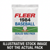 1984 Fleer Baseball illustrative wax pack