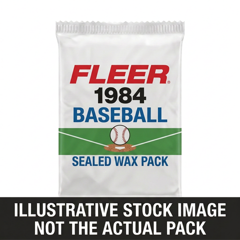 1984 Fleer Baseball illustrative wax pack