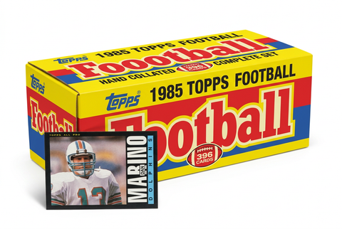 1985 Topps Football colorful hand-collated set with Dan Marino