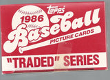 1986 Topps Traded Baseball Card Set