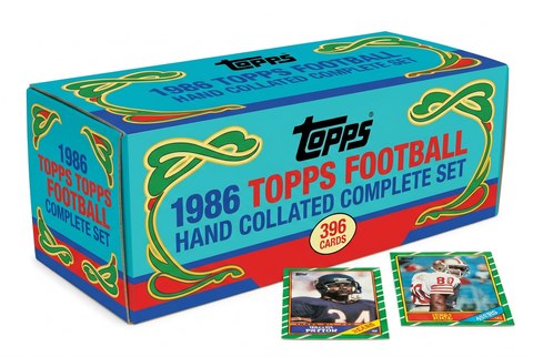 1986 Topps Football colorful hand-collated set redesign