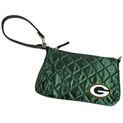 Green Bay Packers Quilted Wristlet Purse-0