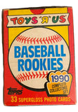 1990 TOYS R US BASEBALL ROOKIES COMPLETE 33 CARD SET