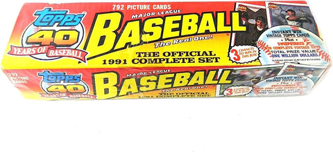 1991 Topps Baseball Card Factory Sealed Set