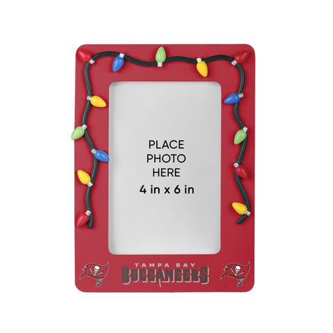 Tampa Bay Buccaneers Picture Frame with Holiday Lights-0