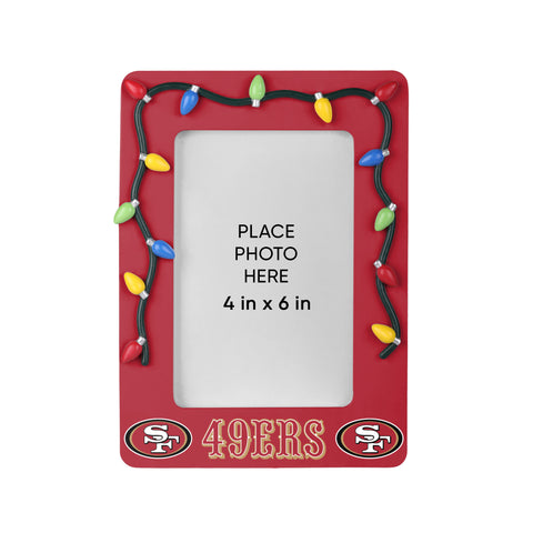 San Francisco 49ers Picture Frame with Holiday Lights-0