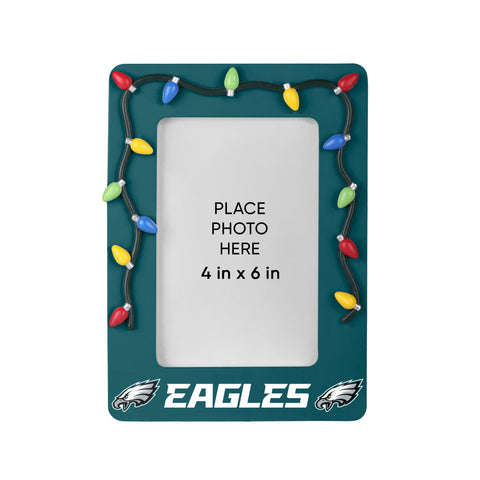 Philadelphia Eagles Picture Frame with Holiday Lights-0