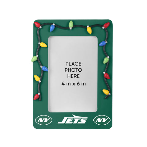 New York Jets Picture Frame with Holiday Lights-0