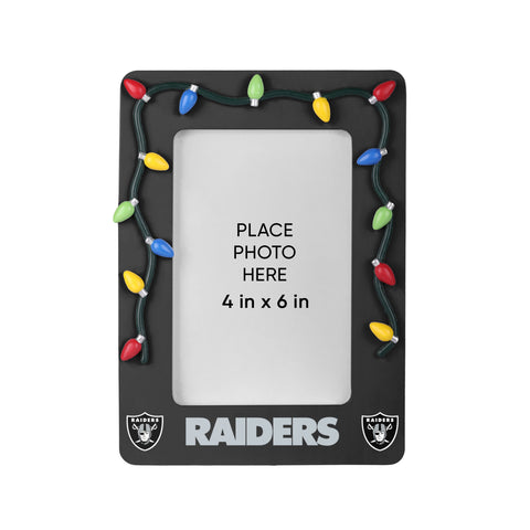 Las Vegas Raiders Picture Frame with Holiday Lights-0