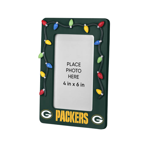 Green Bay Packers Picture Frame with Holiday Lights-0