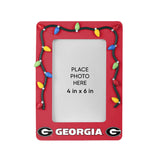 Georgia Bulldogs Picture Frame with Holiday Lights-0