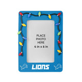 Detroit Lions Picture Frame with Holiday Lights-0