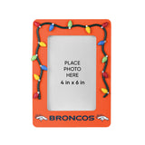 Denver Broncos Picture Frame with Holiday Lights-0