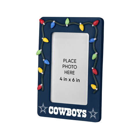 Dallas Cowboys Picture Frame with Holiday Lights-0