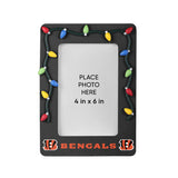 Cincinnati Bengals Picture Frame with Holiday Lights-0
